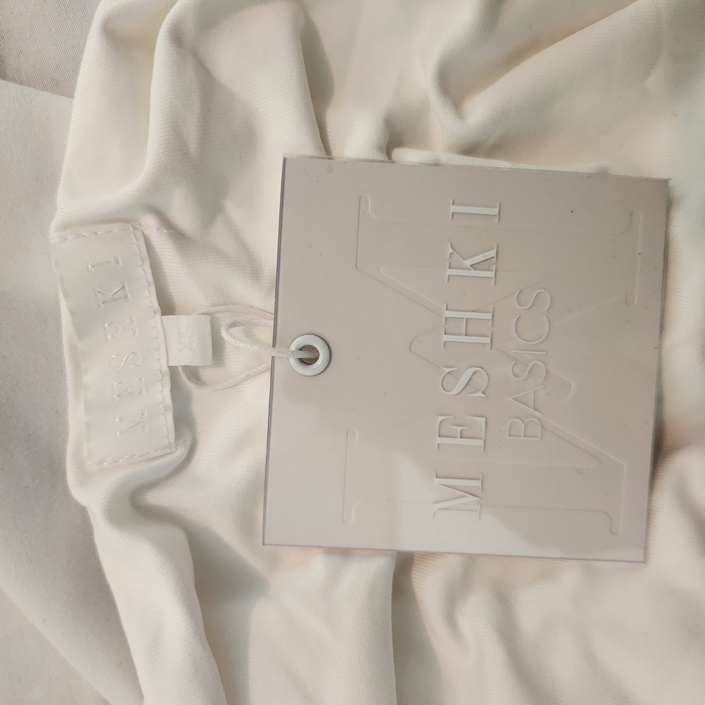 Meshki Cream Long Sleeve Bodysuit - Picture 5 of 10
